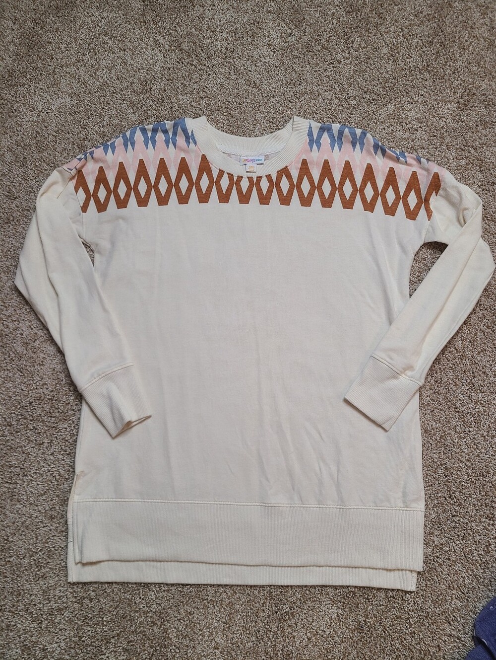 LuLaRoe Hannah Crewneck Tunic Pullover